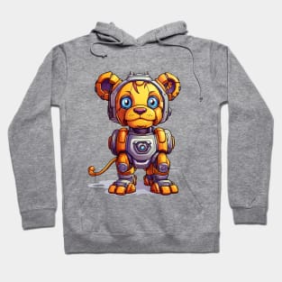 Cartoon lion robots. T-Shirt, Sticker. Hoodie